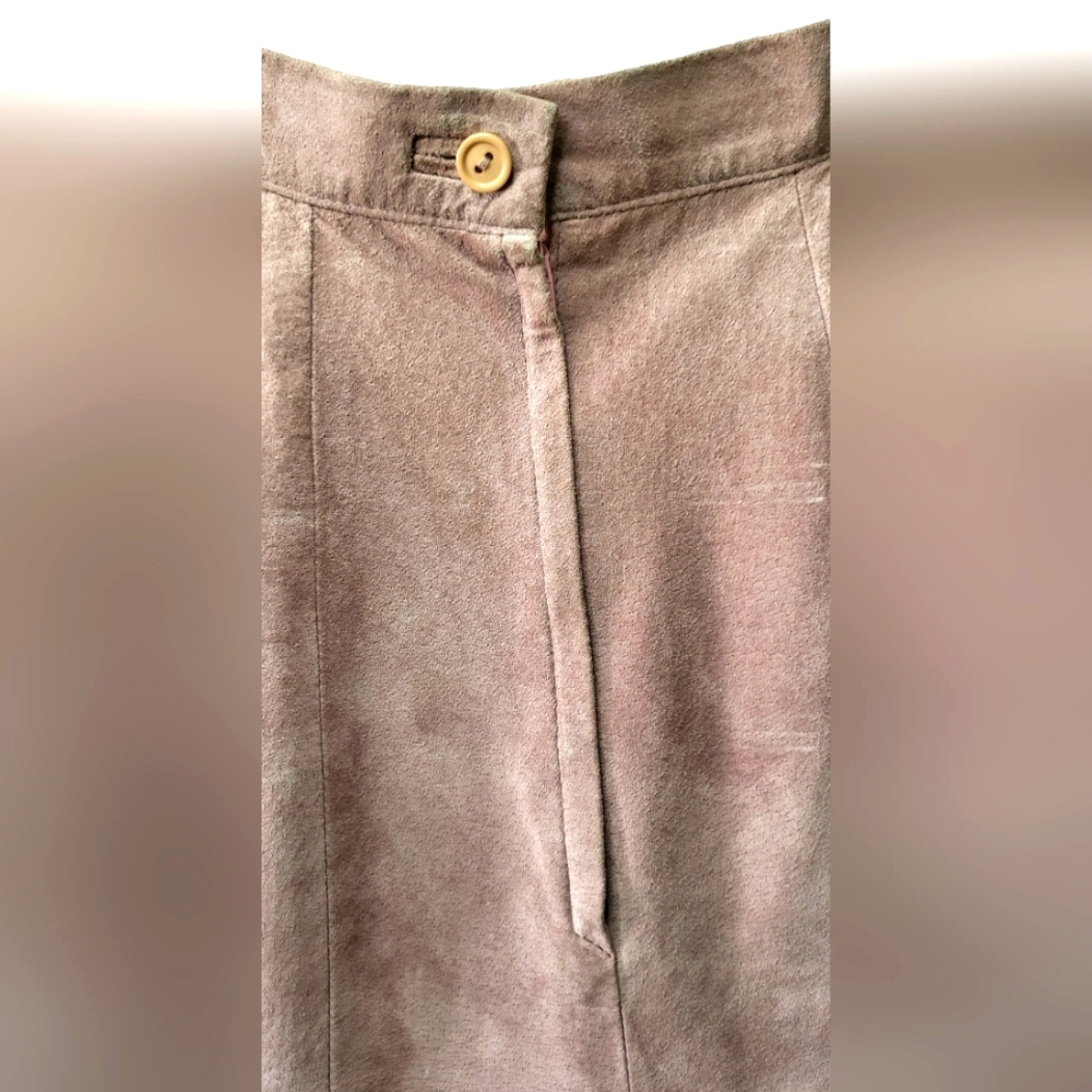 Vintage 80's Suede • Jinx Senior Toronto Canada • Rose Pink Maxi Sk… - Picture 7 of 9